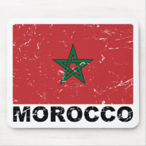 Morocco Vintage Flag Mouse Pad