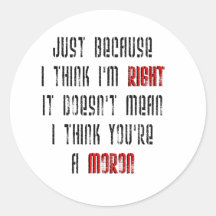 Moron Stickers