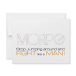 MORPG Stop Jumping Around and Fight Like a Man invitations