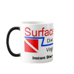 Morphing Mug, “Instant Diver, Just add Water!”