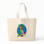 Morrigan the Green Merfaery and Dolphin Tote Bag