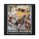 Morris Major 6 - Vintage British Auto Advert Fridge Magnets
