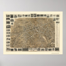 Morristown, NJ Panoramic Map - 1899 Print