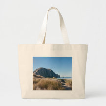 Morro Rock Tote Bags