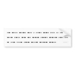 Morse Code ABC Bumper Sticker bumper stickers