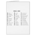 MORSE CODE cards