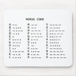 MORSE CODE mousepads