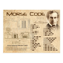 Morse Code Postcards