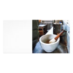 Mortar and Pestle in Lab Photo Card Template