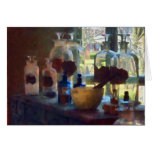 Mortar, Pestle and Bottles by Window Card