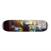 Mortar, Pestle and Bottles by Window Skateboard Deck