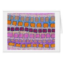 Mosaic Abstraction Greeting Cards