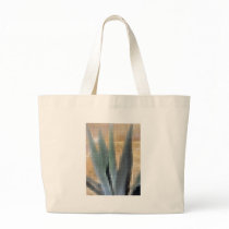 Mosaic Blue Agave 1 Glow Tote Bags