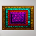 Mosaic Box in Multi-Colour posters