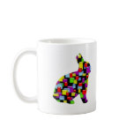 mosaic bunny rabbit mugs