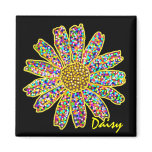 Mosaic Daisy Magnet