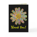Mosaic Daisy Thank You Card