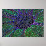 Mosaic flower posters