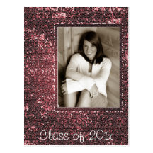 Mosaic Graduation Photo Frame Postcard
