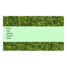 Mosaic Leaf Green Business Card