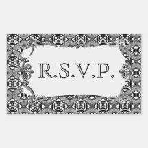Mosaic pattern (White) (Wedding) Stickers