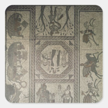 Mosaic pavement from the Roman villa at Low Square Sticker