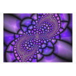 Mosaic Purple Flower Business Card