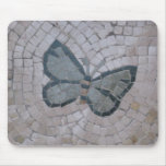 mosaic tile art of a butterfly mouse pads