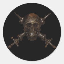 Moschettieri del Duce Cap Badge Round Sticker