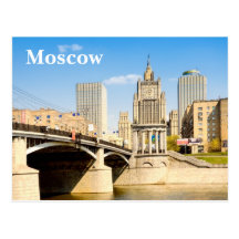 Moscow cityscape postcards