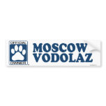 Moscow Vodolaz Blue bumper stickers