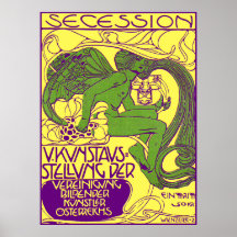 Moser Poster: Vienna Secession Art Exhibition