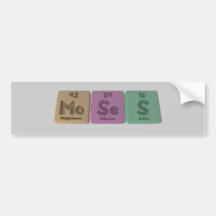 Moses as Molybdenum Selenium Sulphur Bumper Stickers