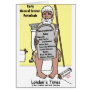 Moses' Bathroom Reading Funny Gifts & Tees Card