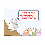 moses commandments turn on t-shirts