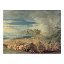 Moses dividing the waters of the Red Sea Post Cards