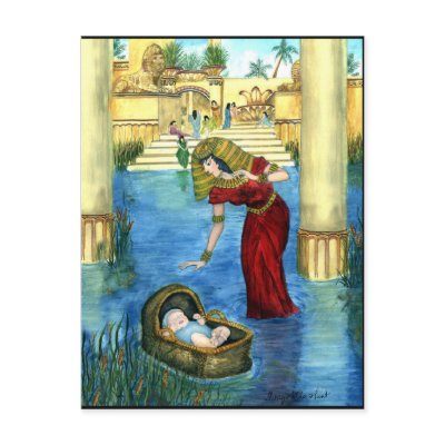 Moses in a Basket Postcard by SherryHolderHunt
