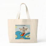 Moses Surfs Funny Cartoon Tees Gifts Collectibles Canvas Bag