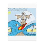 Moses Surfs Funny Cartoon Tees Gifts Collectibles Postcard