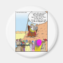 Moses & The Ten Suggestions Funny Gifts & Tees Fridge Magnet