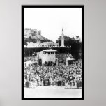 Moslem Worship at Mecca Arabia in 1885 posters
