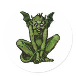Mossy Little Green Goblin Man stickers