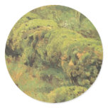 Mossy Wood by Ivan Shishkin Round Stickers