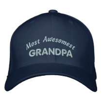 Most Awesomest Grandpa Embroidered Hats