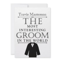 Most Interesting Groom Bachelor Party Invite