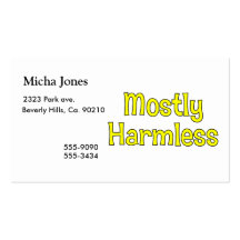 Mostly Harmless Business Card