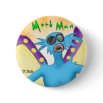 Moth Man Button
