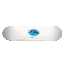 Mother Alien Playing Tennis Skate Boards