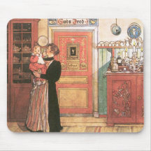 Mother and Baby in the Kitchen Mousemat