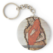 Mother And Child By Schiele Egon Keychains